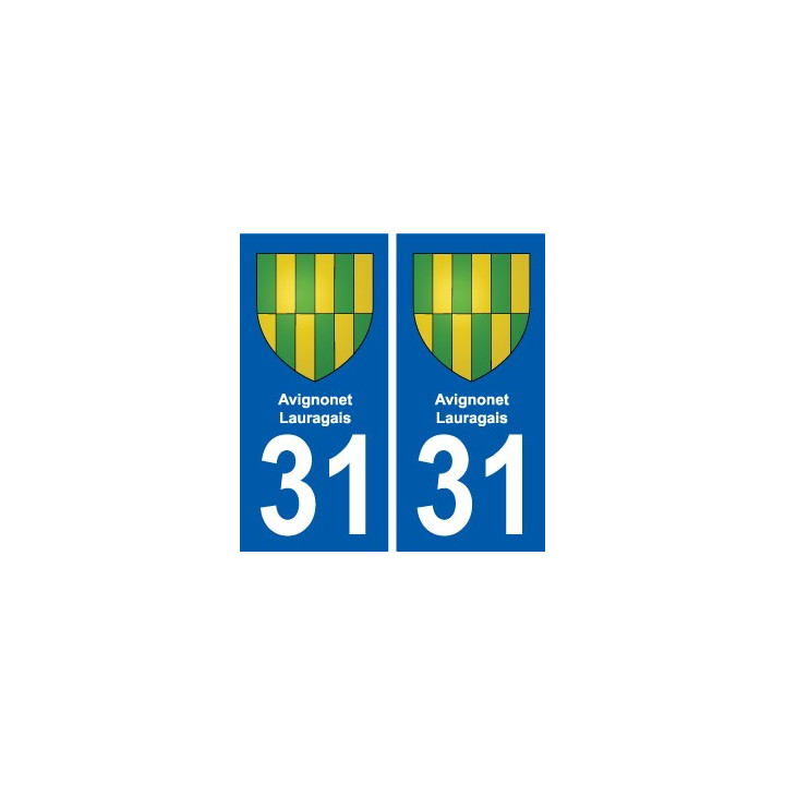 31 Fronton blason ville autocollant plaque stickers