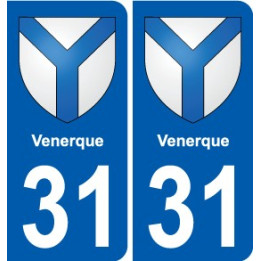 31 Fronton blason ville autocollant plaque stickers