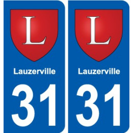 31 Fronton blason ville autocollant plaque stickers
