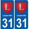 31 Fronton blason ville autocollant plaque stickers