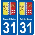 31 Fronton blason ville autocollant plaque stickers