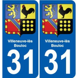31 Fronton blason ville autocollant plaque stickers