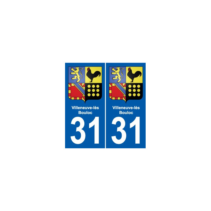 31 Fronton blason ville autocollant plaque stickers