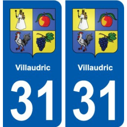 31 Fronton blason ville autocollant plaque stickers