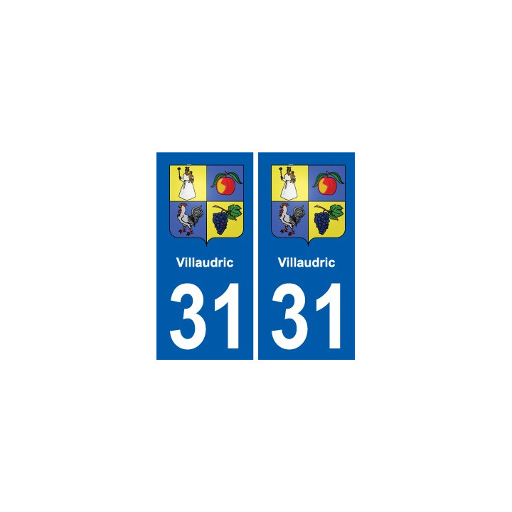 31 Fronton blason ville autocollant plaque stickers