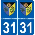 31 Fronton blason ville autocollant plaque stickers