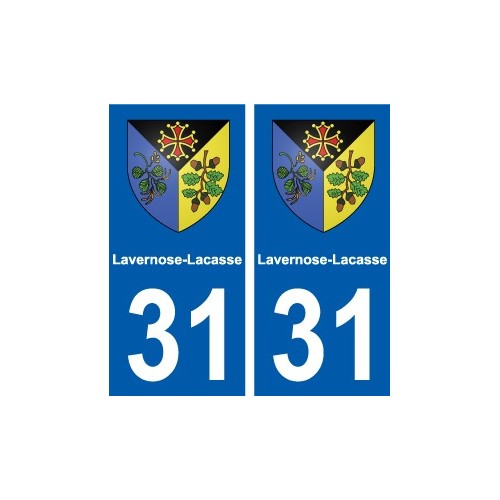 31 Fronton blason ville autocollant plaque stickers