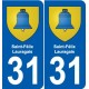 31 Saint-Félix-Lauragais blason ville autocollant plaque stickers