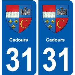 31 Fronton blason ville autocollant plaque stickers