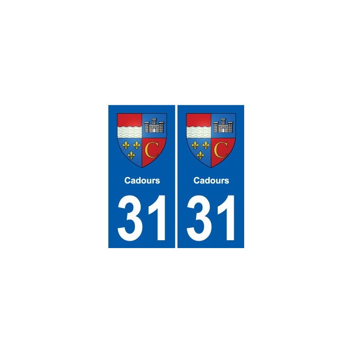 31 Fronton blason ville autocollant plaque stickers