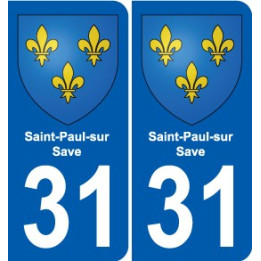 31 Fronton blason ville autocollant plaque stickers