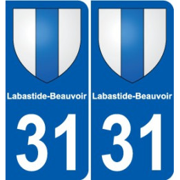 31 Fronton blason ville autocollant plaque stickers