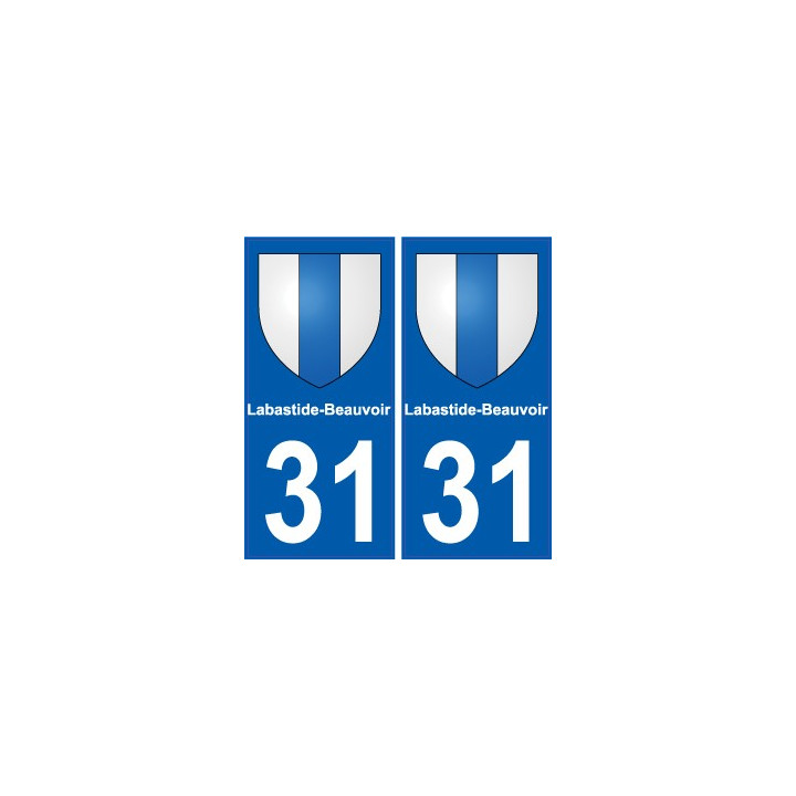 31 Fronton blason ville autocollant plaque stickers