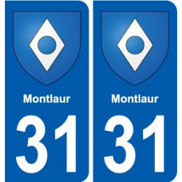 31 Fronton blason ville autocollant plaque stickers