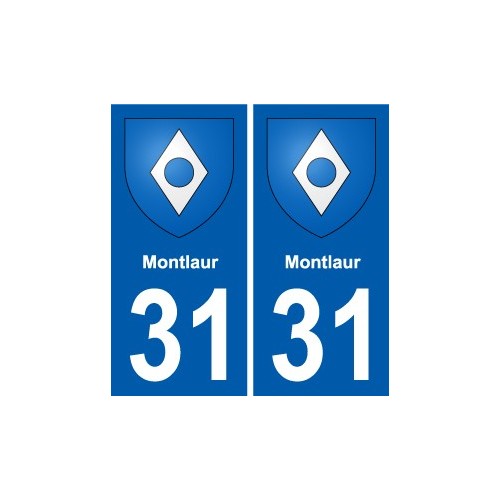 31 Fronton blason ville autocollant plaque stickers