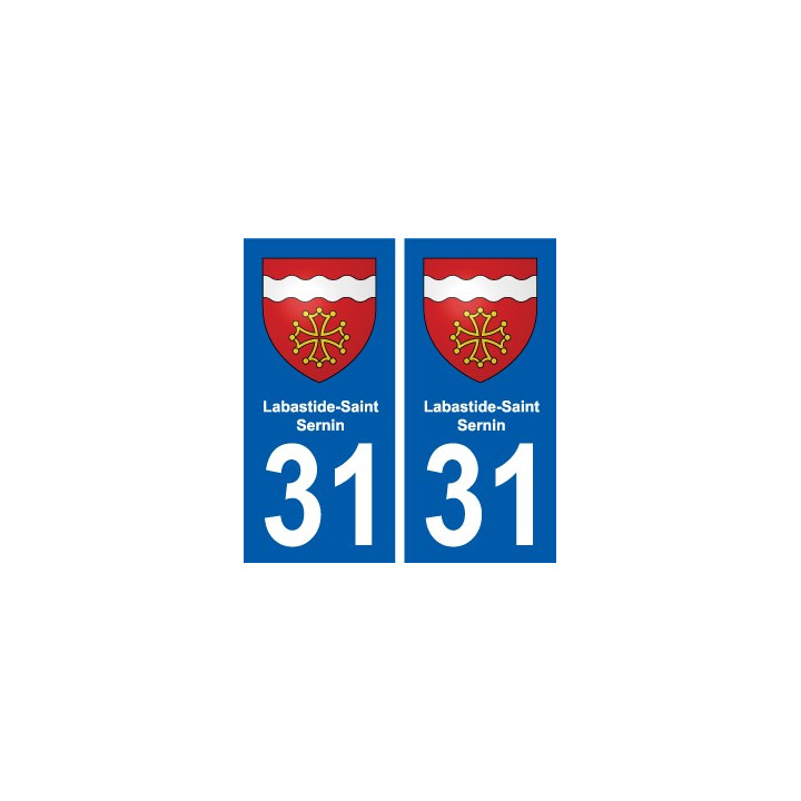31 Fronton blason ville autocollant plaque stickers