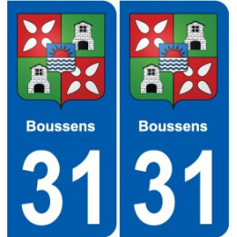 31 Fronton blason ville autocollant plaque stickers
