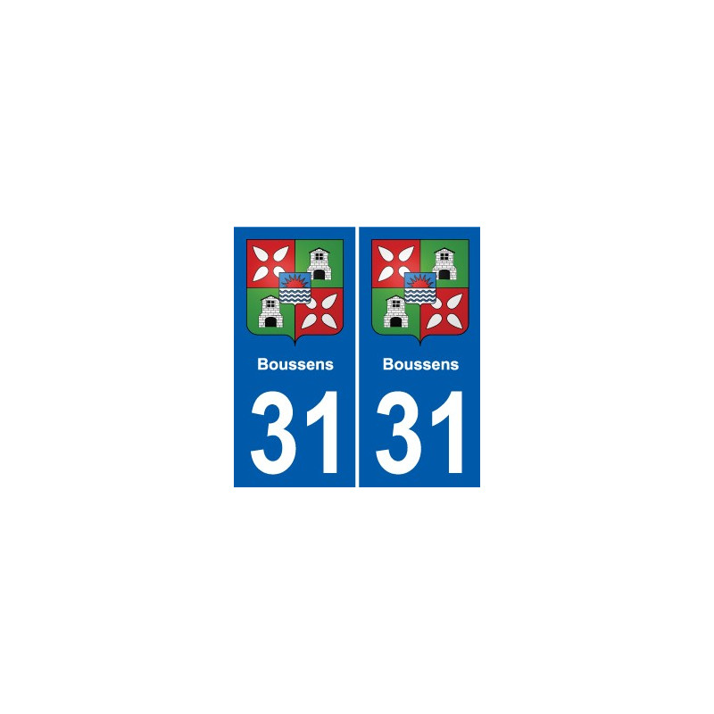 31 Fronton blason ville autocollant plaque stickers