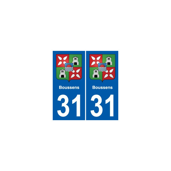 31 Fronton blason ville autocollant plaque stickers