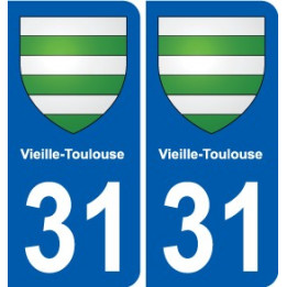 31 Fronton blason ville autocollant plaque stickers