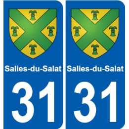 31 Fronton blason ville autocollant plaque stickers
