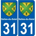 31 Fronton blason ville autocollant plaque stickers