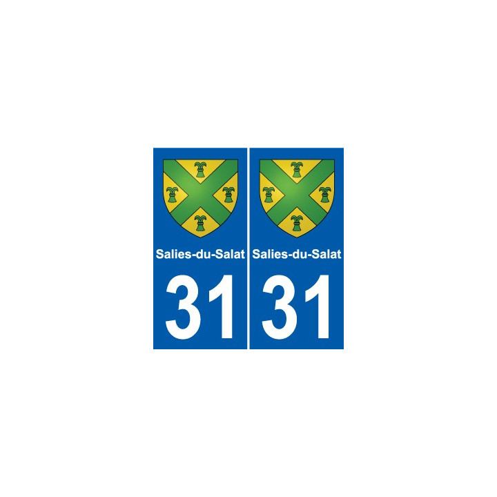 31 Fronton blason ville autocollant plaque stickers