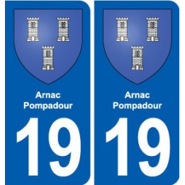 19 Seilhac blason ville autocollant plaque sticker
