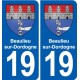 19 Seilhac blason ville autocollant plaque sticker