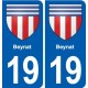 19 Seilhac blason ville autocollant plaque sticker