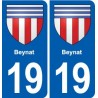 19 Seilhac blason ville autocollant plaque sticker