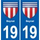 19 Seilhac blason ville autocollant plaque sticker