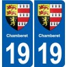19 Seilhac blason ville autocollant plaque sticker