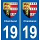 19 Seilhac blason ville autocollant plaque sticker
