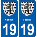 19 Seilhac blason ville autocollant plaque sticker