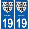 19 Seilhac blason ville autocollant plaque sticker