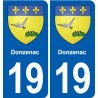 19 Seilhac blason ville autocollant plaque sticker