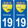 19 Seilhac blason ville autocollant plaque sticker