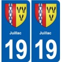 19 Seilhac blason ville autocollant plaque sticker