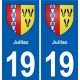 19 Seilhac blason ville autocollant plaque sticker