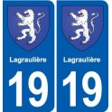 19 Seilhac blason ville autocollant plaque sticker