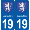 19 Seilhac blason ville autocollant plaque sticker