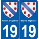 19 Seilhac blason ville autocollant plaque sticker