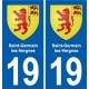 19 Seilhac blason ville autocollant plaque sticker