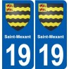 19 Seilhac blason ville autocollant plaque sticker