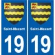 19 Seilhac blason ville autocollant plaque sticker