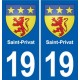 19 Seilhac blason ville autocollant plaque sticker