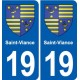 19 Seilhac blason ville autocollant plaque sticker