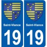 19 Seilhac blason ville autocollant plaque sticker