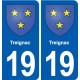 19 Seilhac blason ville autocollant plaque sticker
